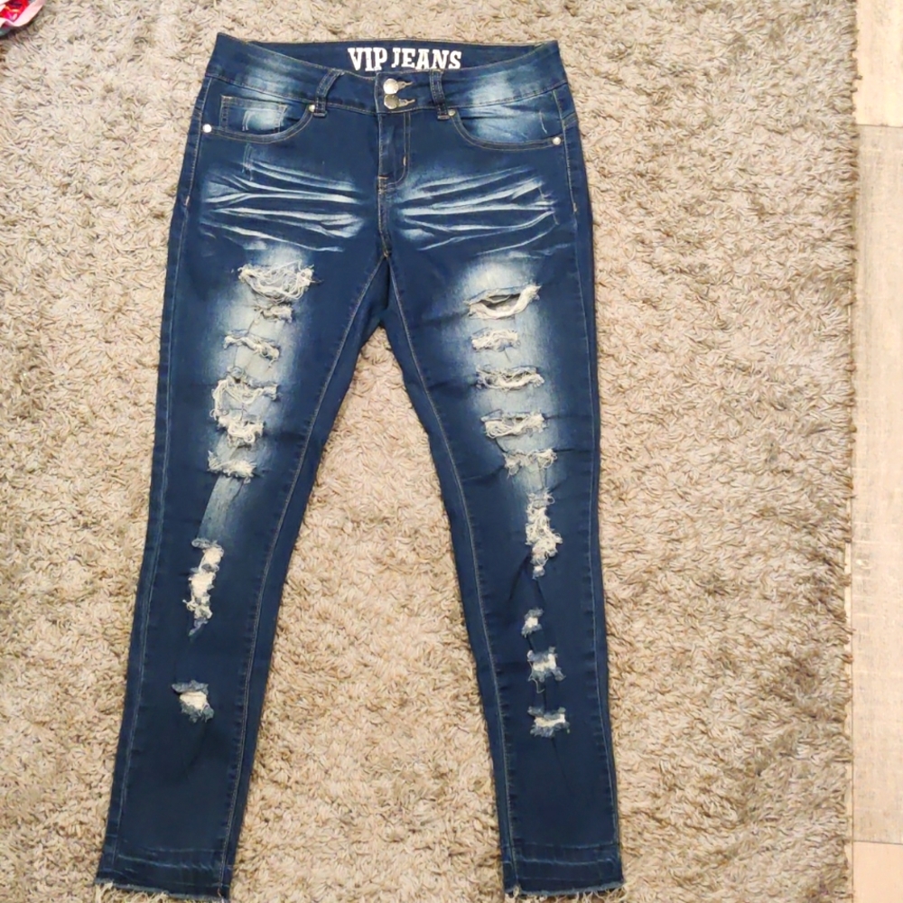 Distressed Jeggings Size 7/8